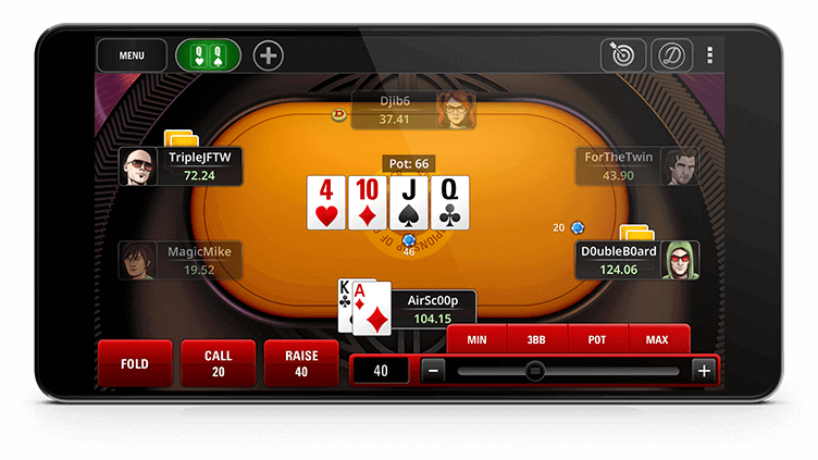 PokerStars Android 手机界面
